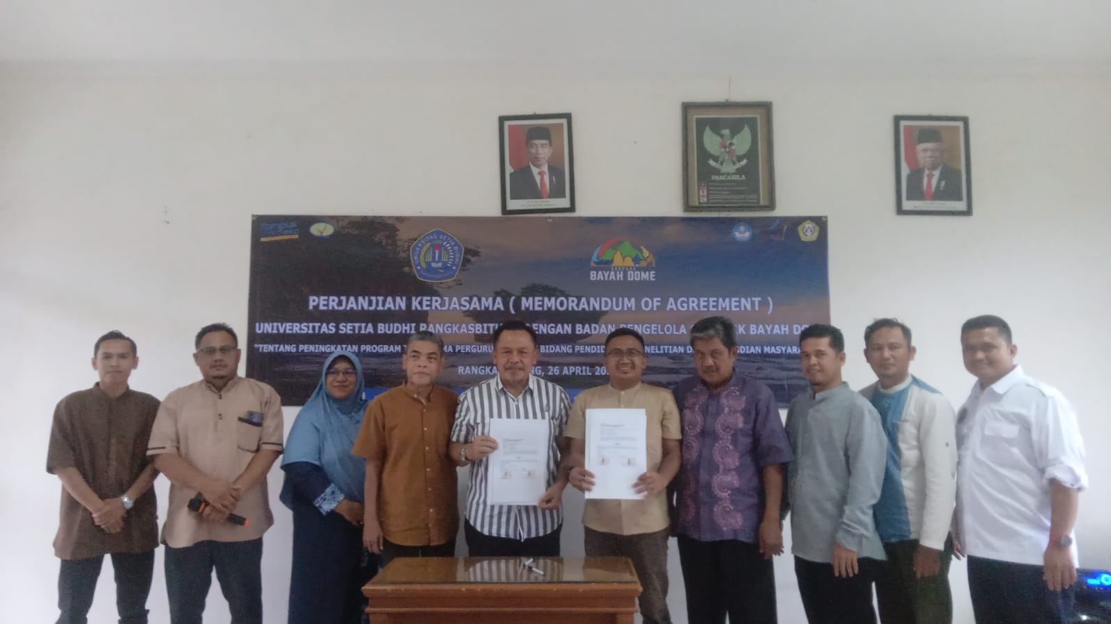 PERJANJIAN KERJASAMA DENGAN UNIVERSITAS SETIA BUDHI