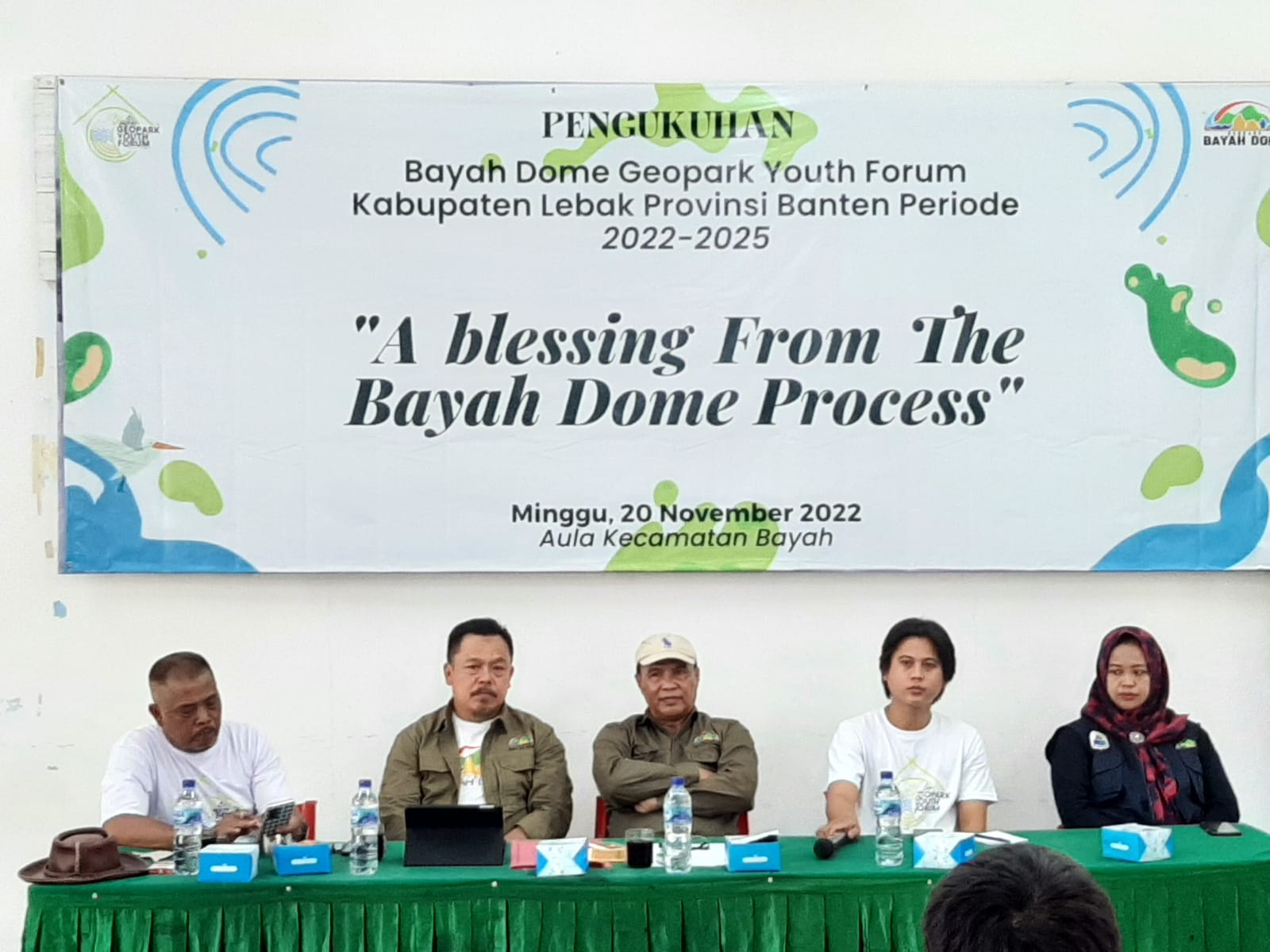 Pelantikan dan Pengukuhan  Bayah Dome Geopark Youth Forum Kab.Lebak Periode 2022-2025