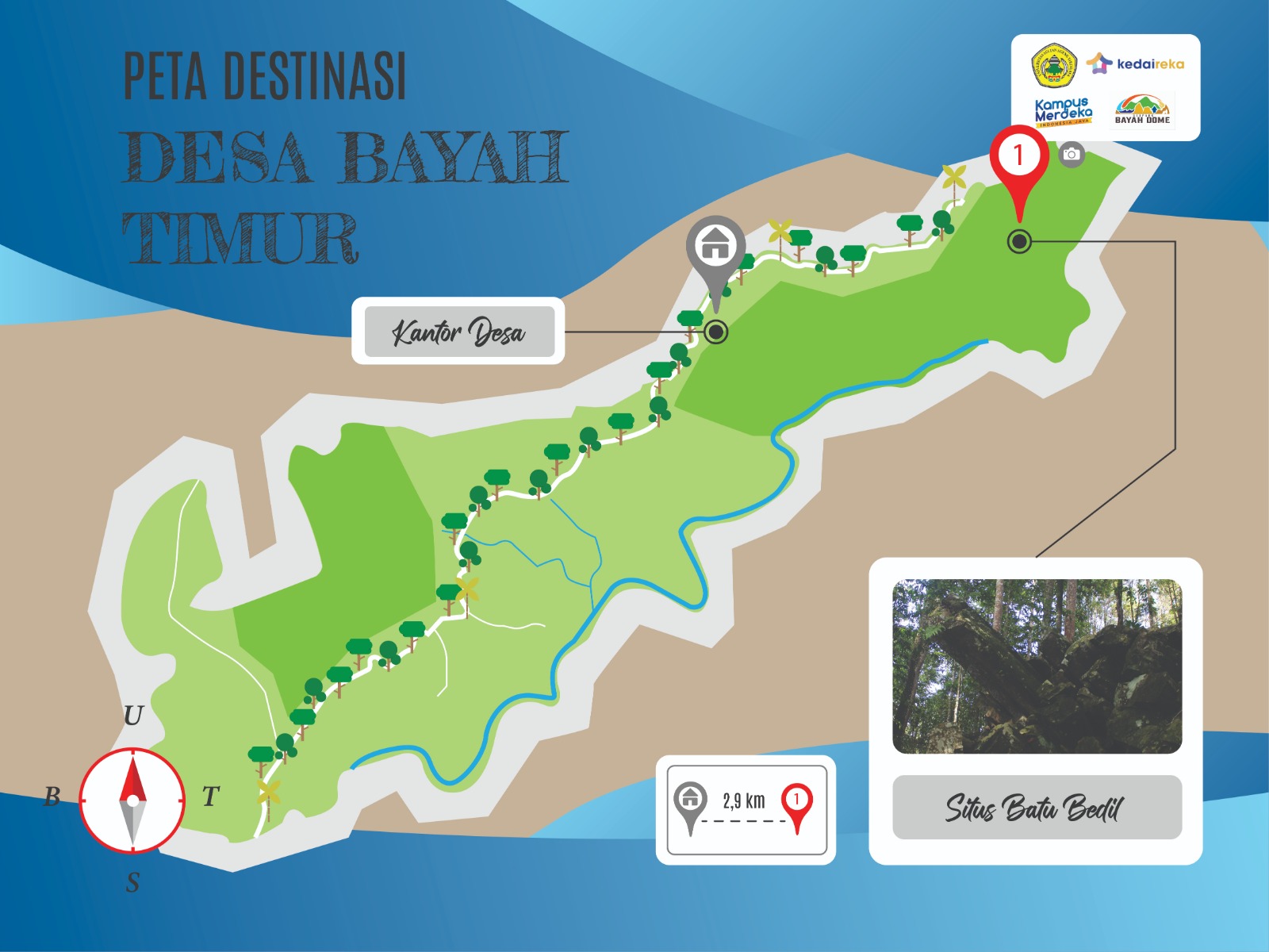 Peta Destinasi Desa Bayah Timur