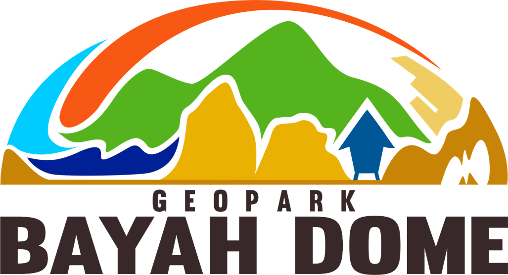logo Geopark Bayah Dome putih png