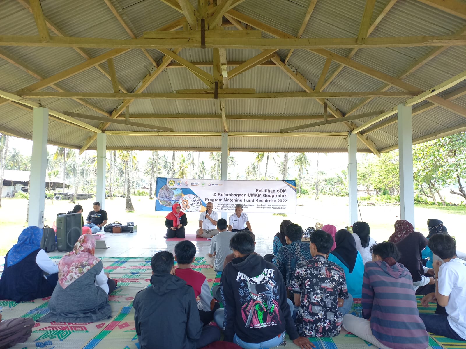 Pelatihan SDM dan kelembagaan UMKM Geoproduk Program Matching Fun Kedai Reka Untirta